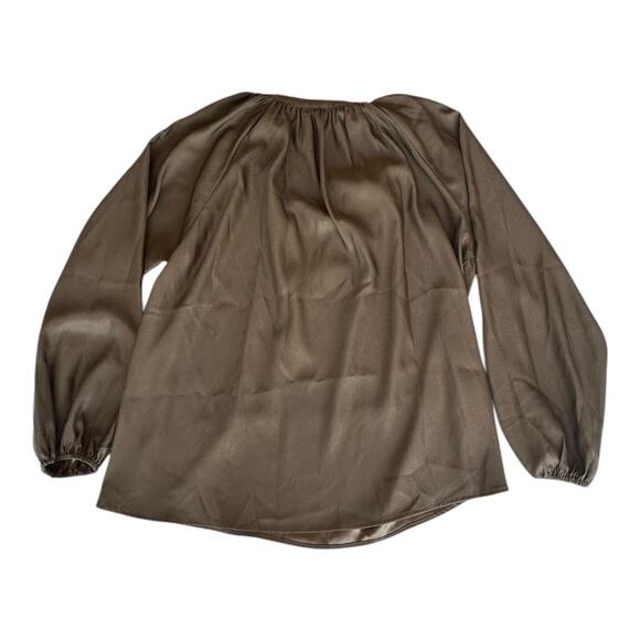 Womens Blouse Size Medium Loose Fit Flowy Renaissance Cottage Peasant Modest - Picture 5 of 6